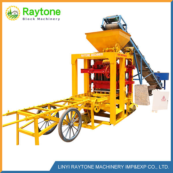 QT4-24 Semi Automatic Cement Block Machine6