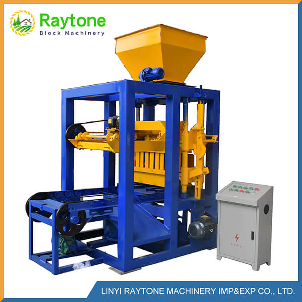 QT4-24 Semi Automatic Cement Block Machine8